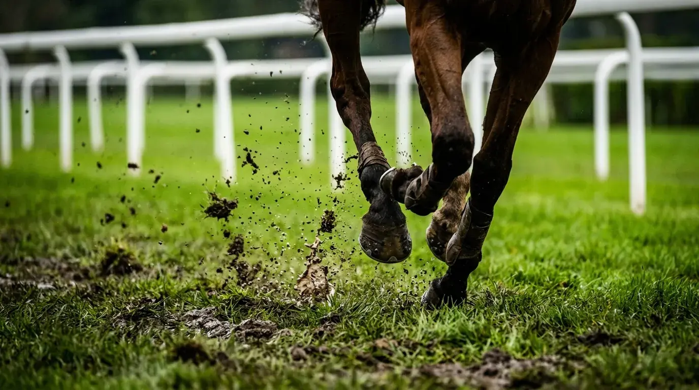 Geläuf und Bodenverhältnisse bei Pferderennen