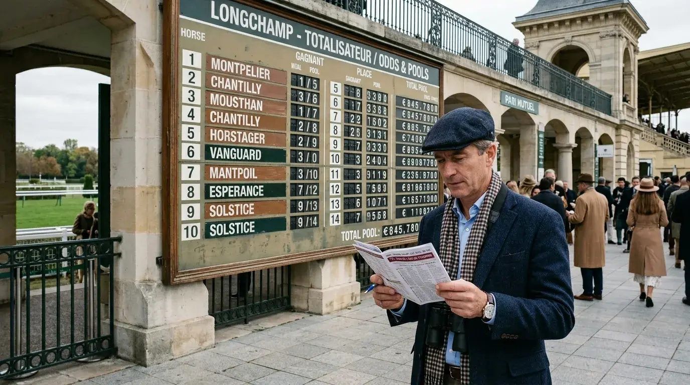 Toto-Quoten berechnen — Anzeigetafel am Totalisator